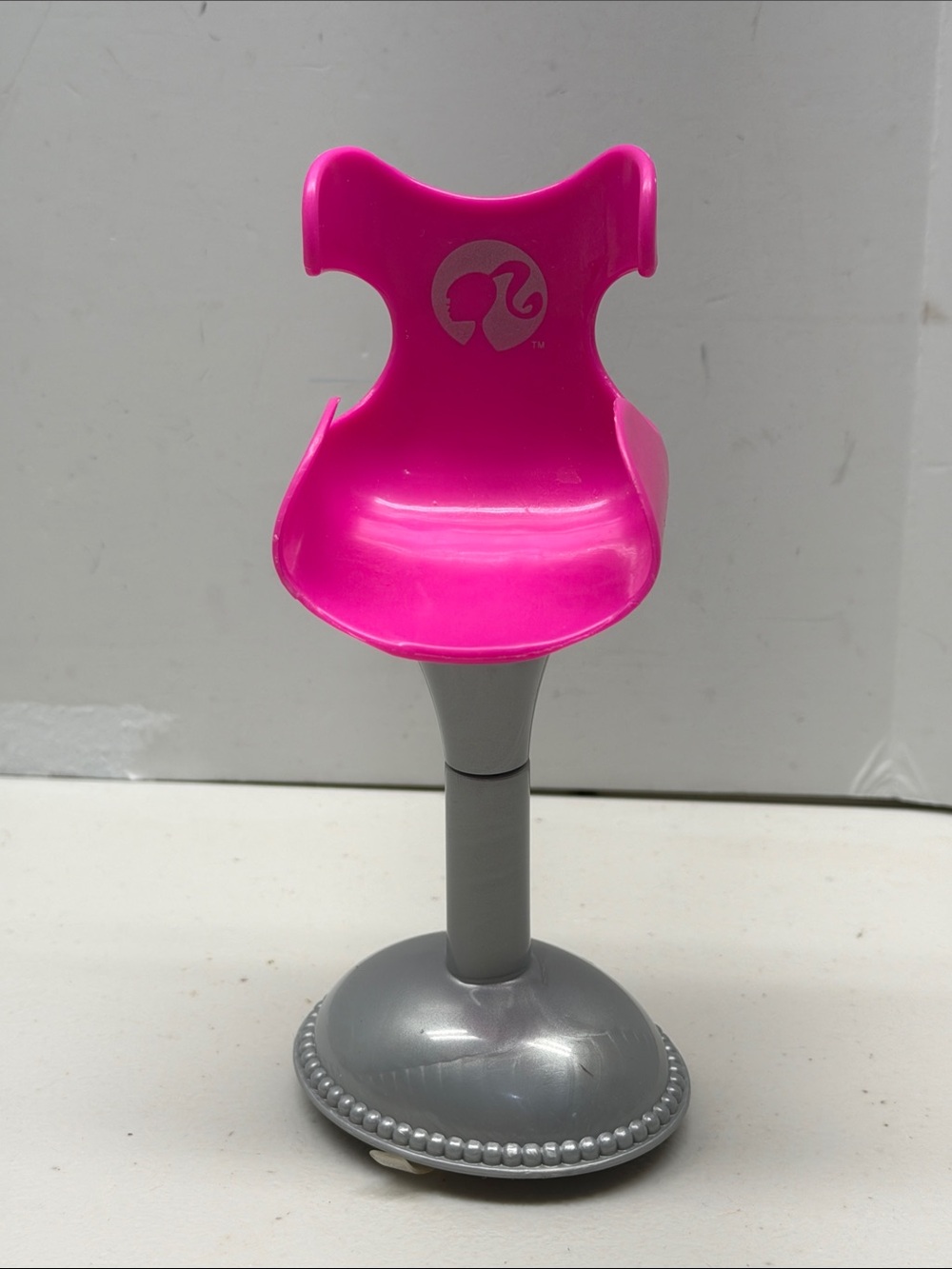Barbie Doll Pink Ponytail Suction Cup Chair Replacement Furniture